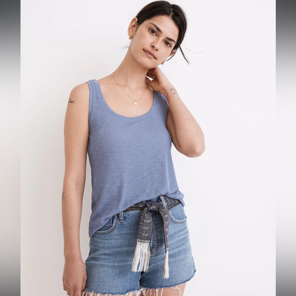 Madewell Tops - 💕MUST GO free shipping! Madewell Eastover Tank - Small - Blue